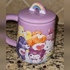 Sanrio X Care Bears Purple Mug with Rainbow Lid